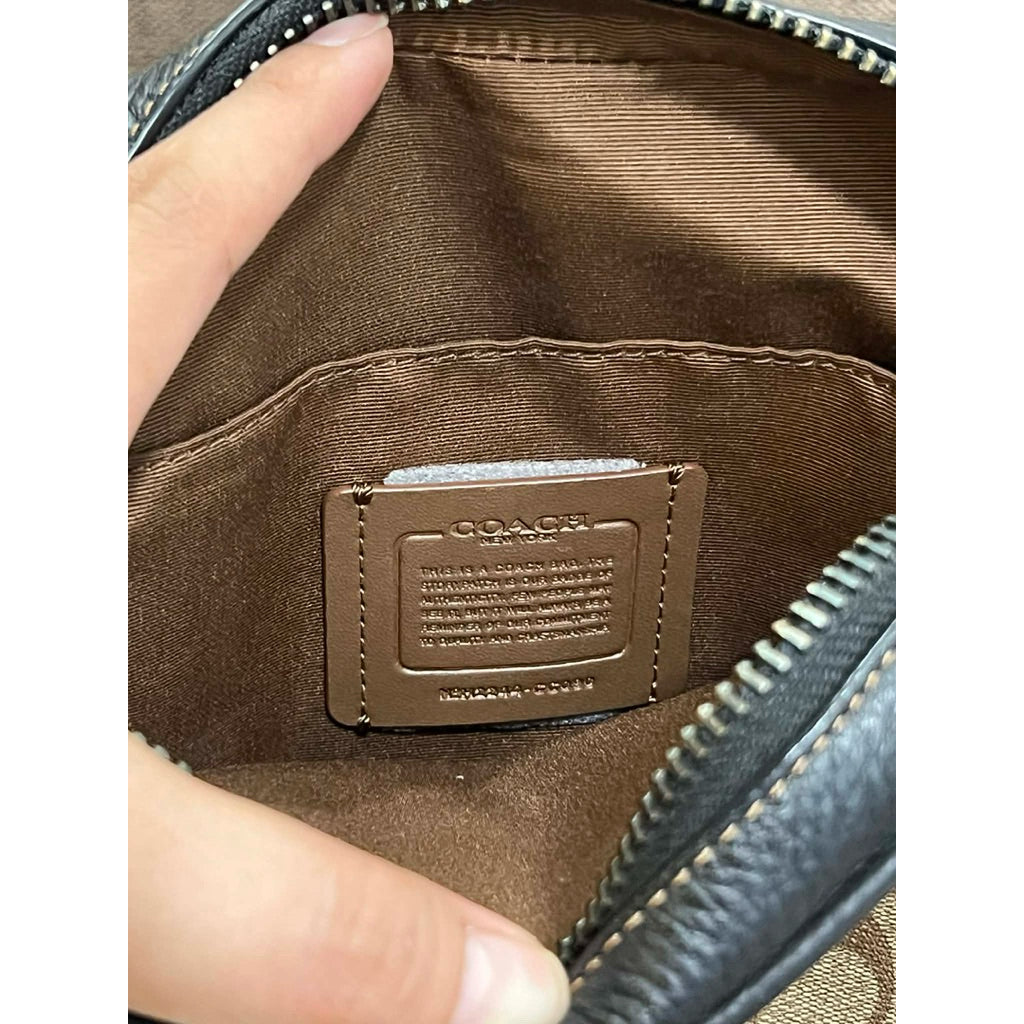 ORIG & IMPORTED CCH Sullivan Crossbody Men Bag In Signature Canvas Charcoal Khaki