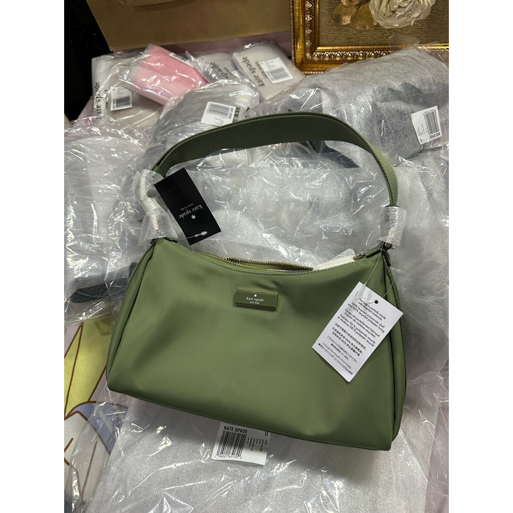ORIG & IMPORTED KS Carter Small Nylon Shoulder Black/Brown/Pink/taupe/Green/Purple Bag