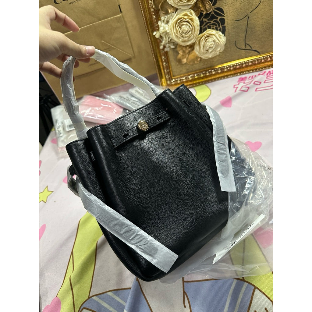 ORIG & IMPORTED TB Small Romy Top Handle Bucket Bag BLACK