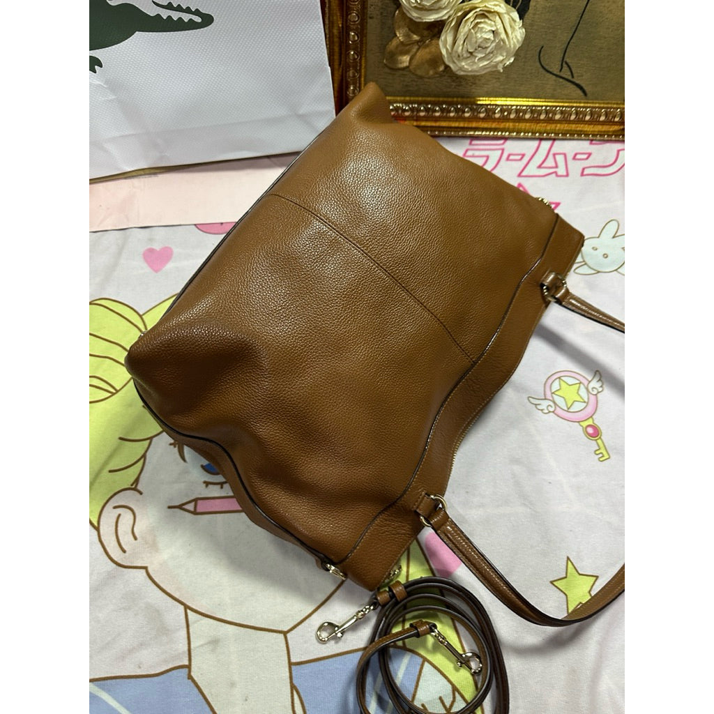 ORIG Preloved CCH Tyler Shoulder Hobo Crossbody Large Tote Brown Bag