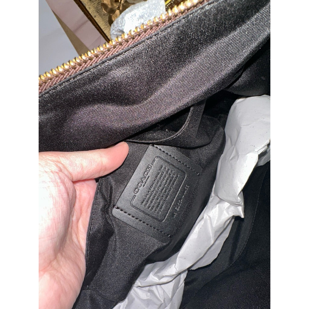 ORIG & IMPORTED CCH Zip Top Tote Brown Bag In Signature Canvas