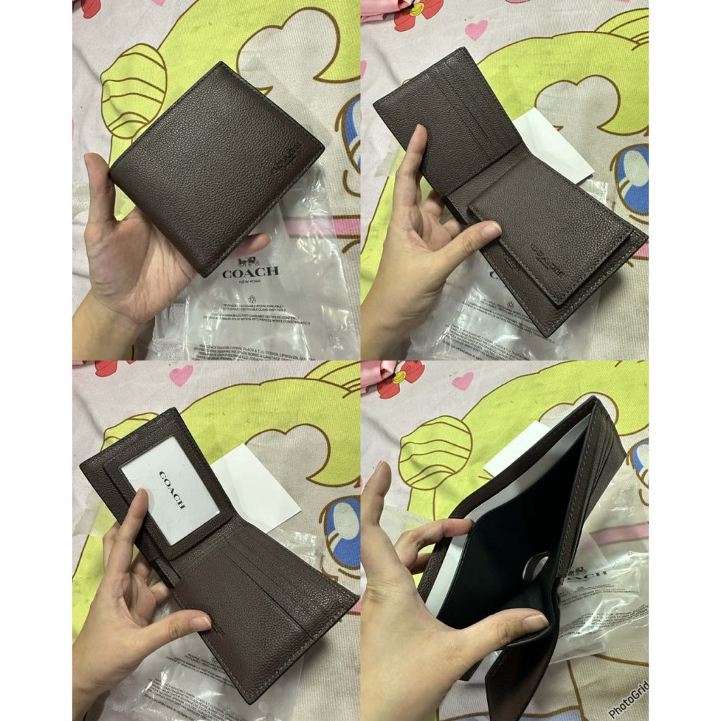ORIG & IMPORTED CCH Compact Men Bifold Wallet Black/Brown