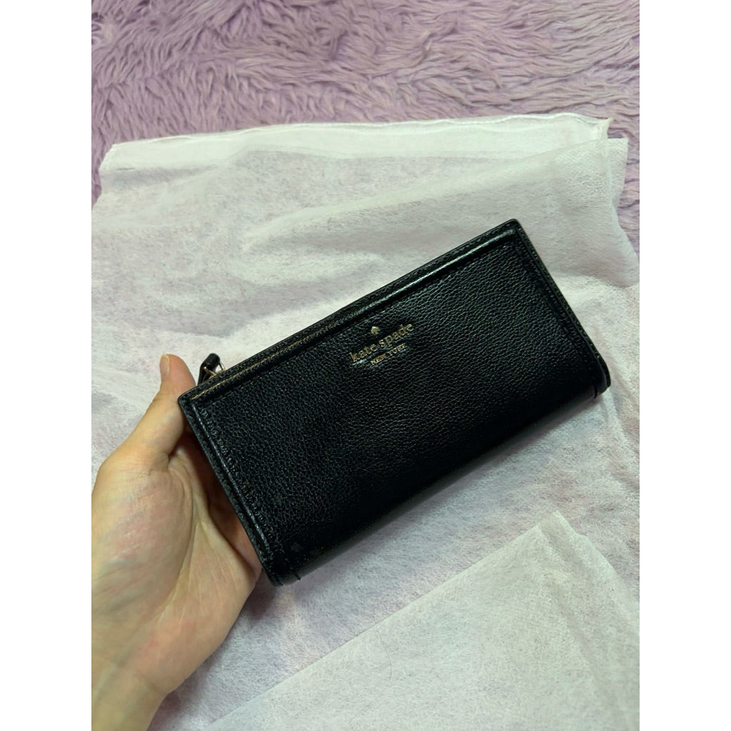 ORIG Preloved KS Patterson Drive Braylon Large Long Wallet Black