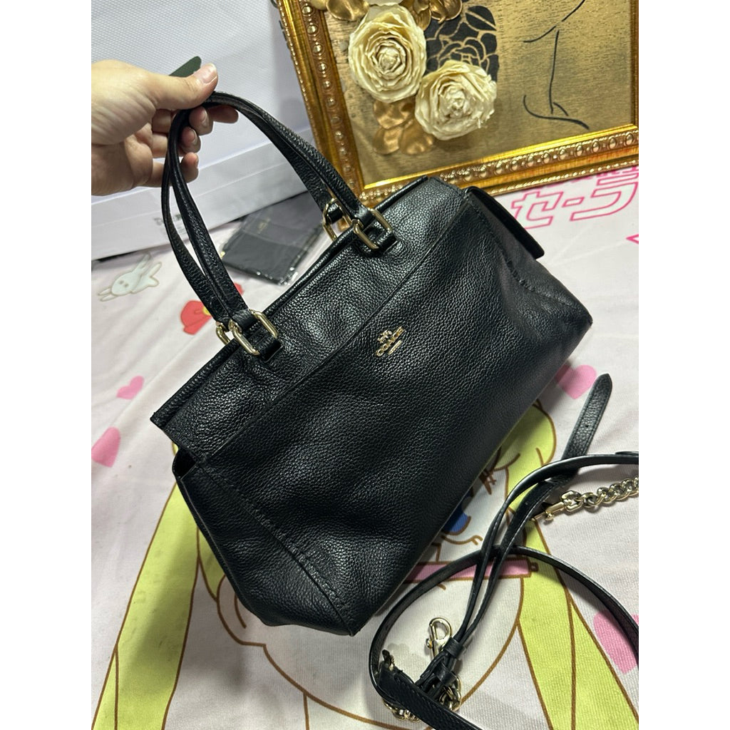 ORIG Preloved RARE CCH Fulton Satchel Black Bag