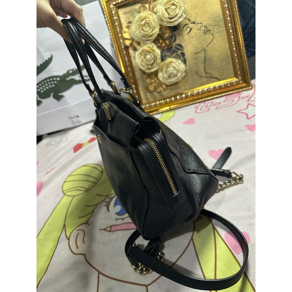 ORIG Preloved RARE CCH Fulton Satchel Black Bag