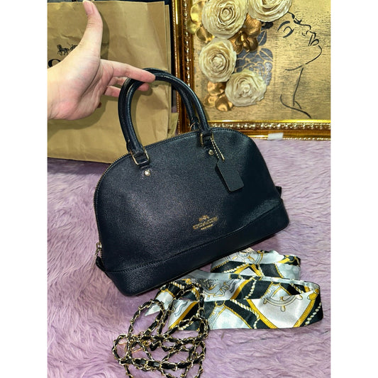 ORIG Preloved CCH Mini Sierra Dome Satchel Navy Blue Bag