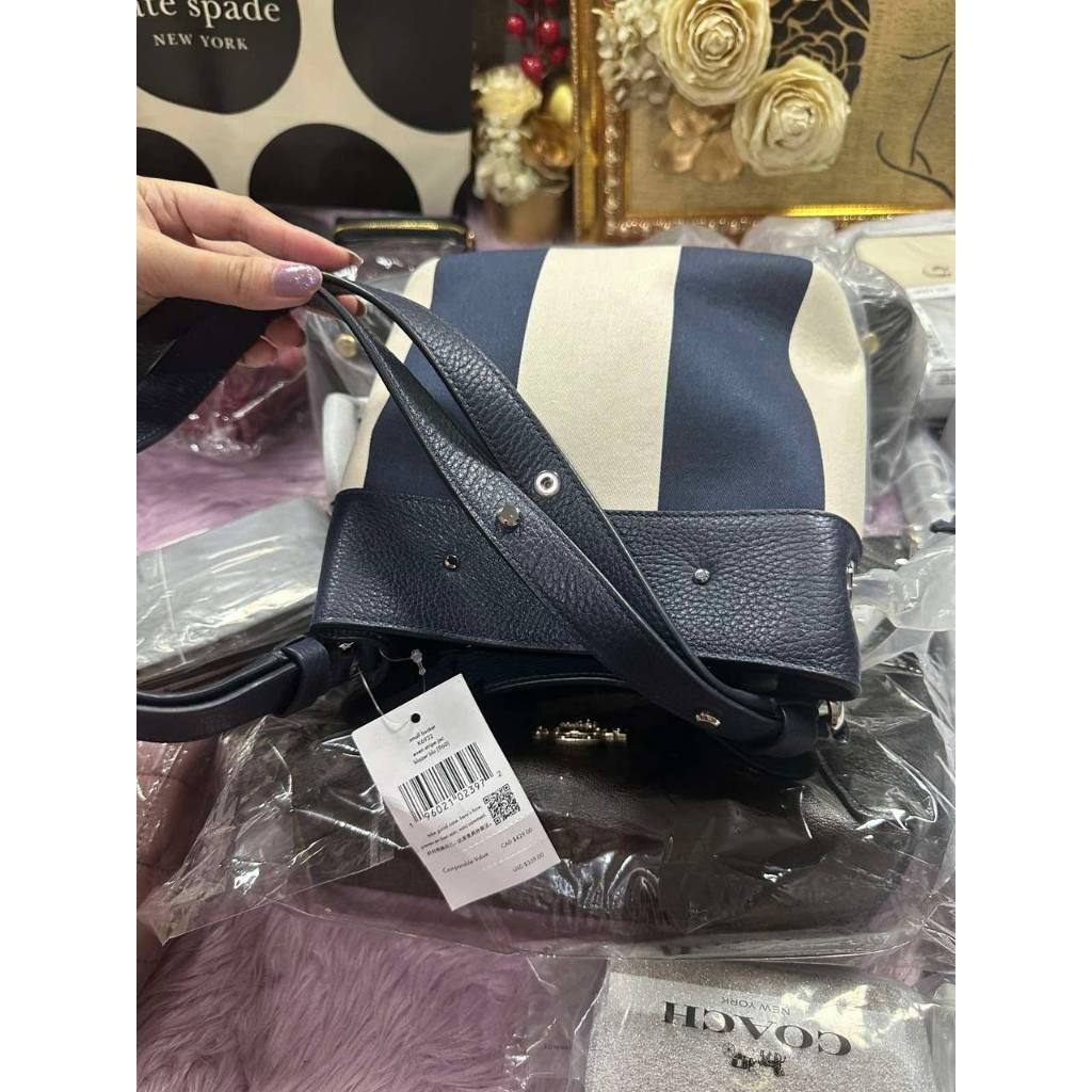 ORIG & IMPORTED KS Marti Small Bucket Bag Jacquard Blue