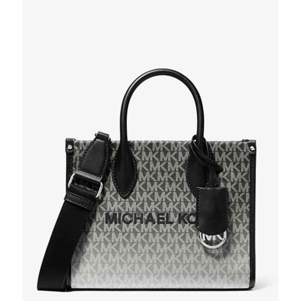 ORIG & IMPORTED MK Mirella Small Ombré Signature Logo Crossbody Black Bag
