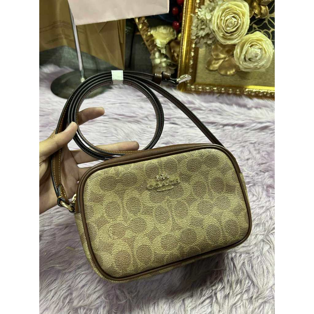 ORIG & IMPORTED CCH Mini Jamie Camera Bag In Signature Canvas Brown Tan