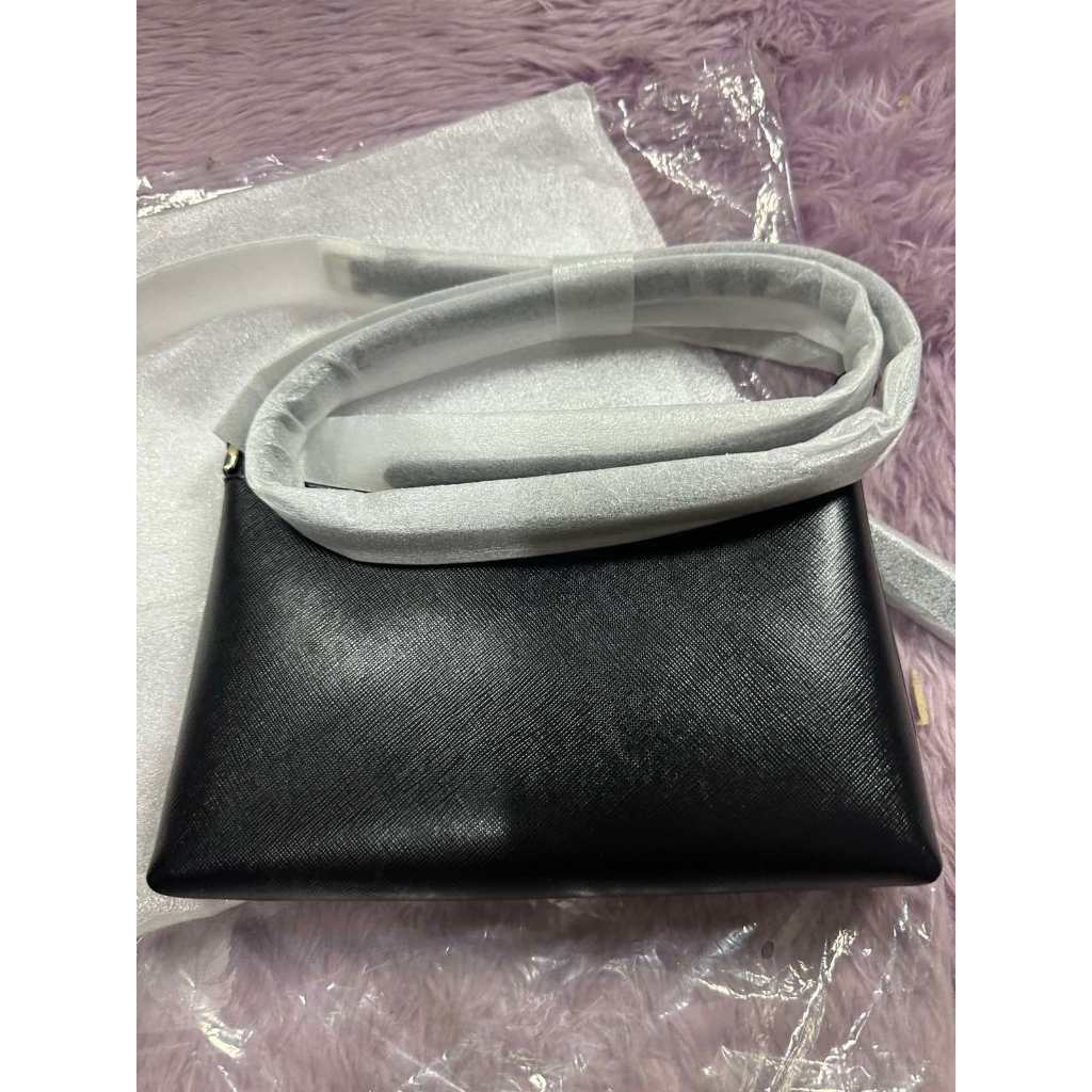 ORIG & IMPORTED KS Sadie Saffiano Crossbody Small Bag Black