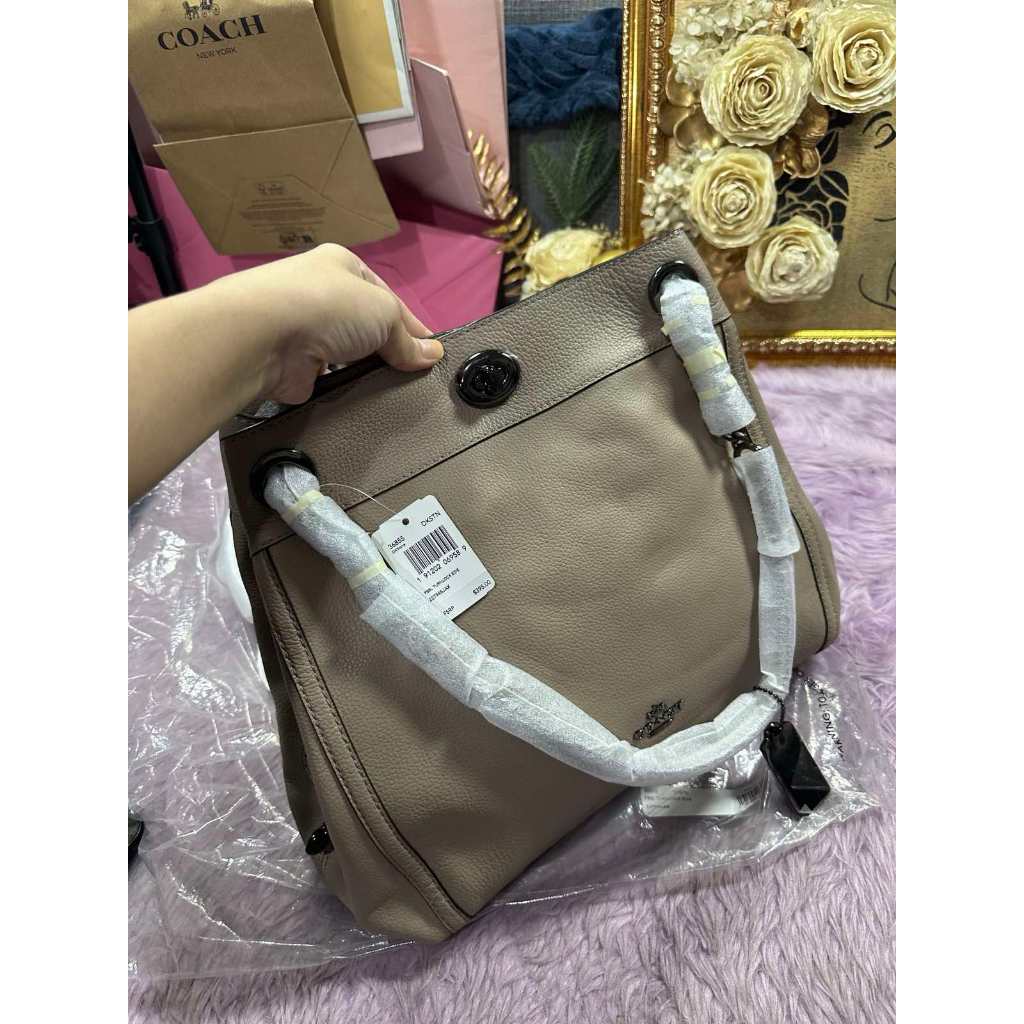 ORIG & IMPORTED CCH Turnlock Edie Shoulder Brown Taupe Bag