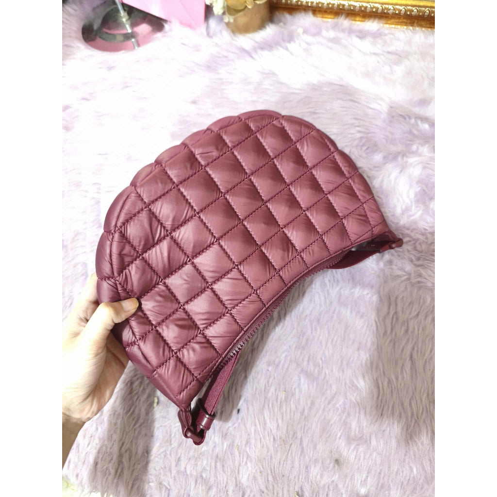 ORIG Preloved KS Camden Quilted Sling Bag Blackberry Red