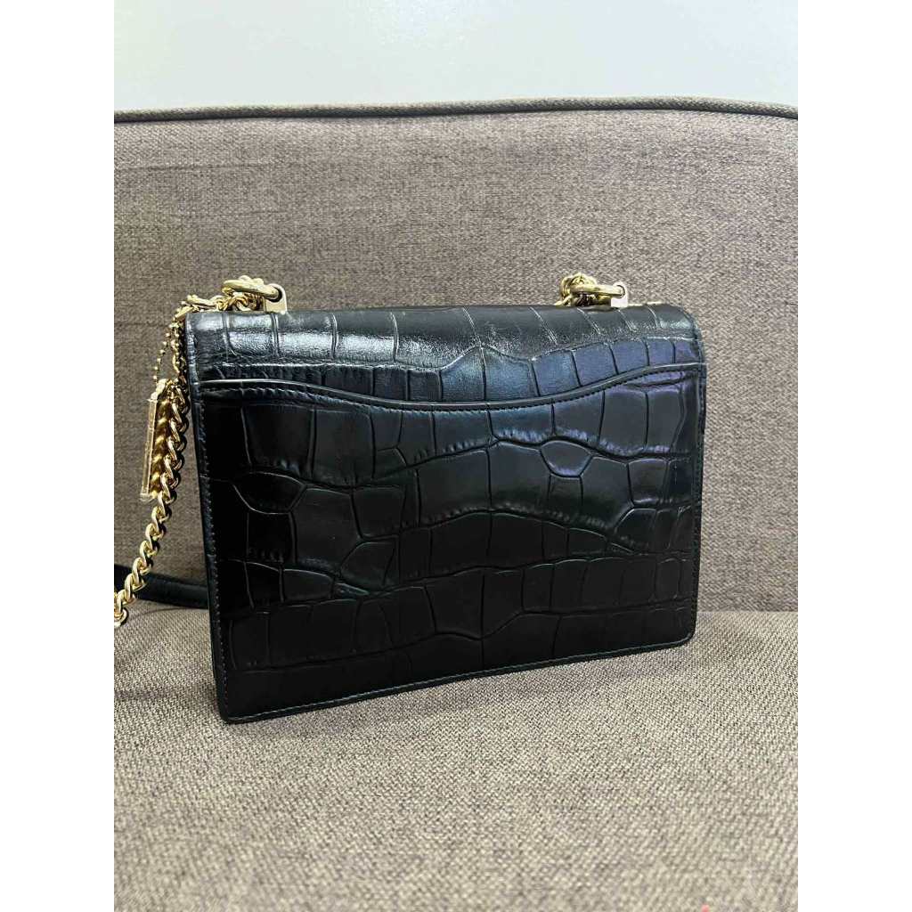 ORIG Preloved CCH Klare Crossbody Small Croc Black Bag