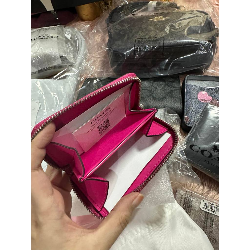 ORIG & IMPORTED CCH Essential Small Zip Around Card Case Wallet in Pink / Blue