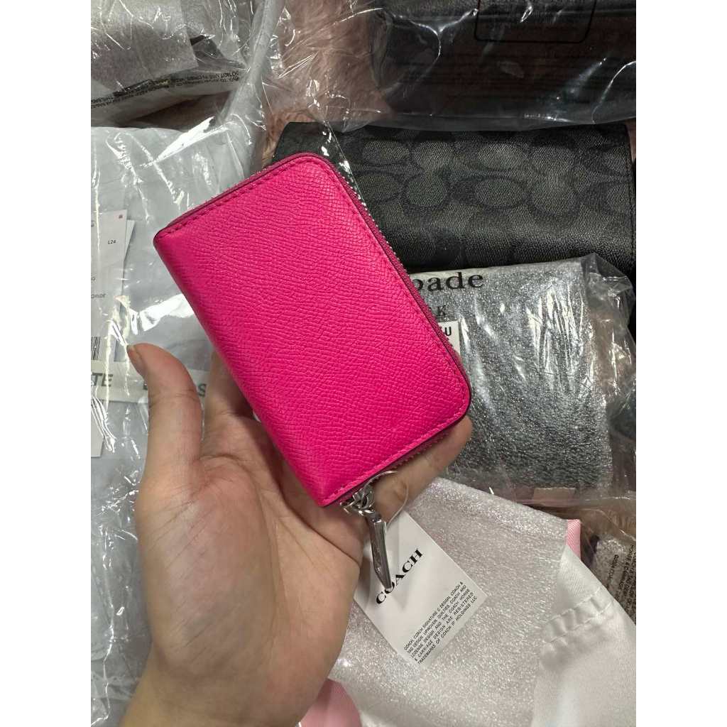 ORIG & IMPORTED CCH Essential Small Zip Around Card Case Wallet in Pink / Blue