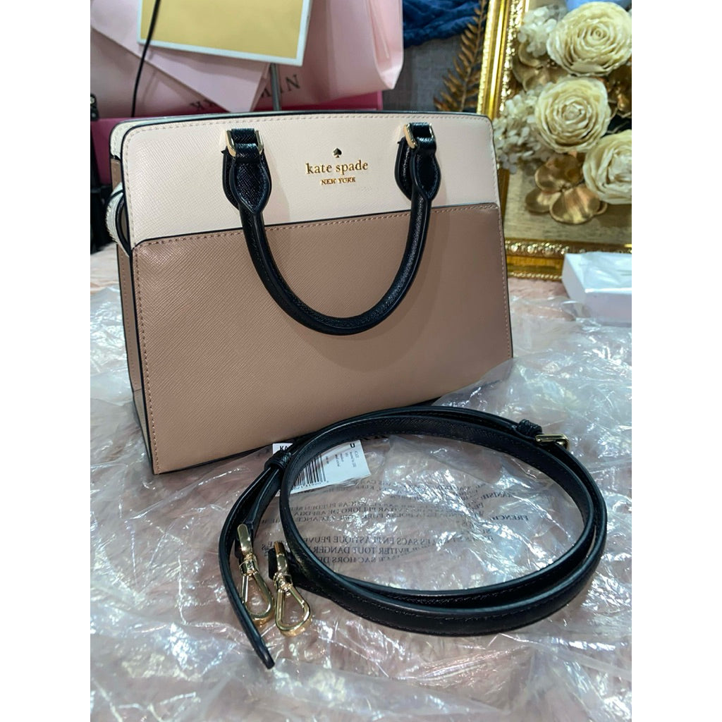 ORIG Preloved KS Madison Small Satchel Beige Bag