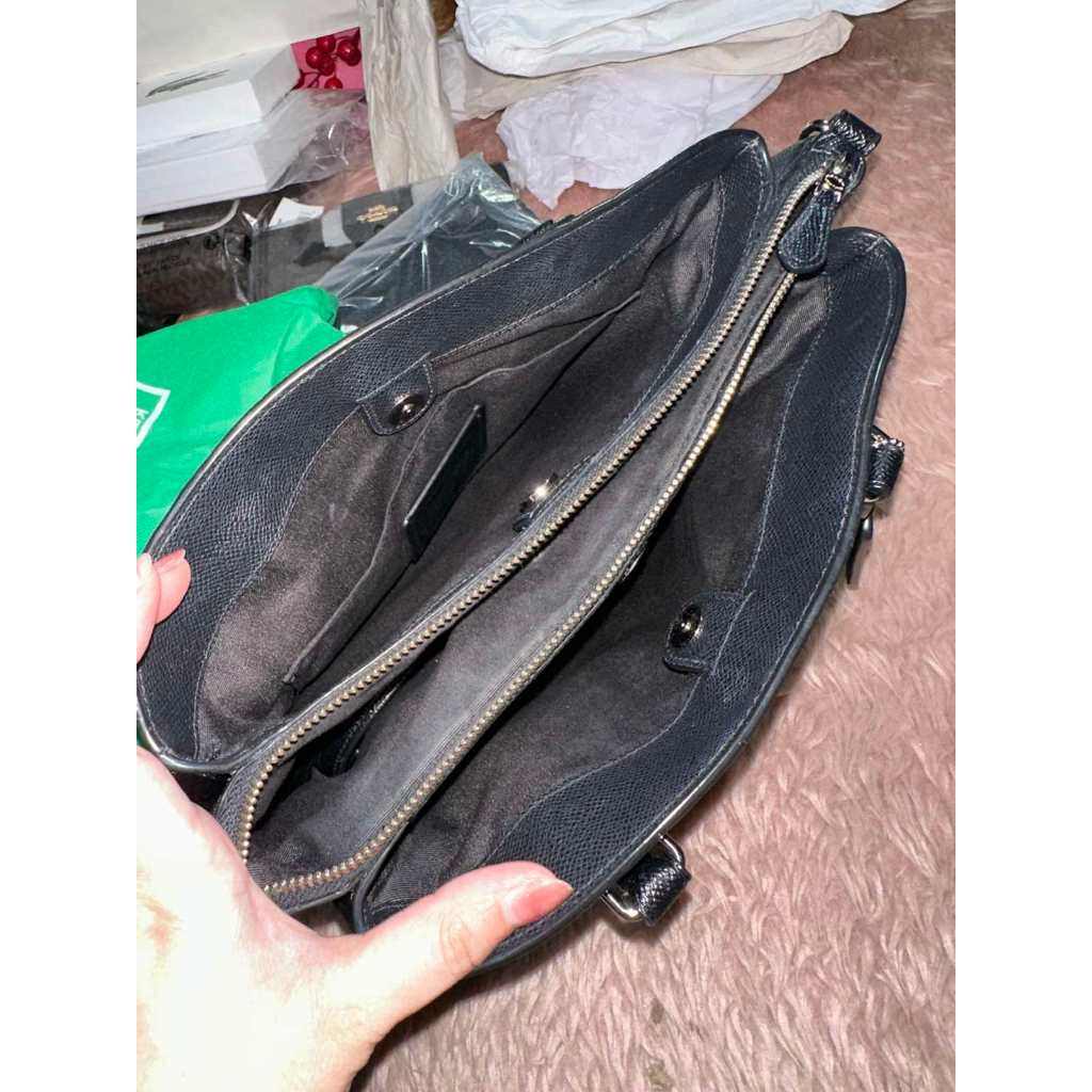 ORIG Preloved CCH Large Sage Carryall Satchel Black Bag