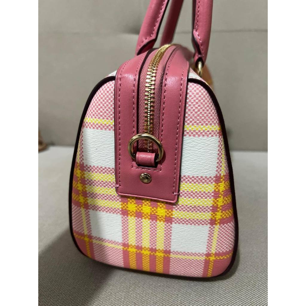 ORIG & IMPORTED CCH Rowan Satchel Pink Bag Plaid Print