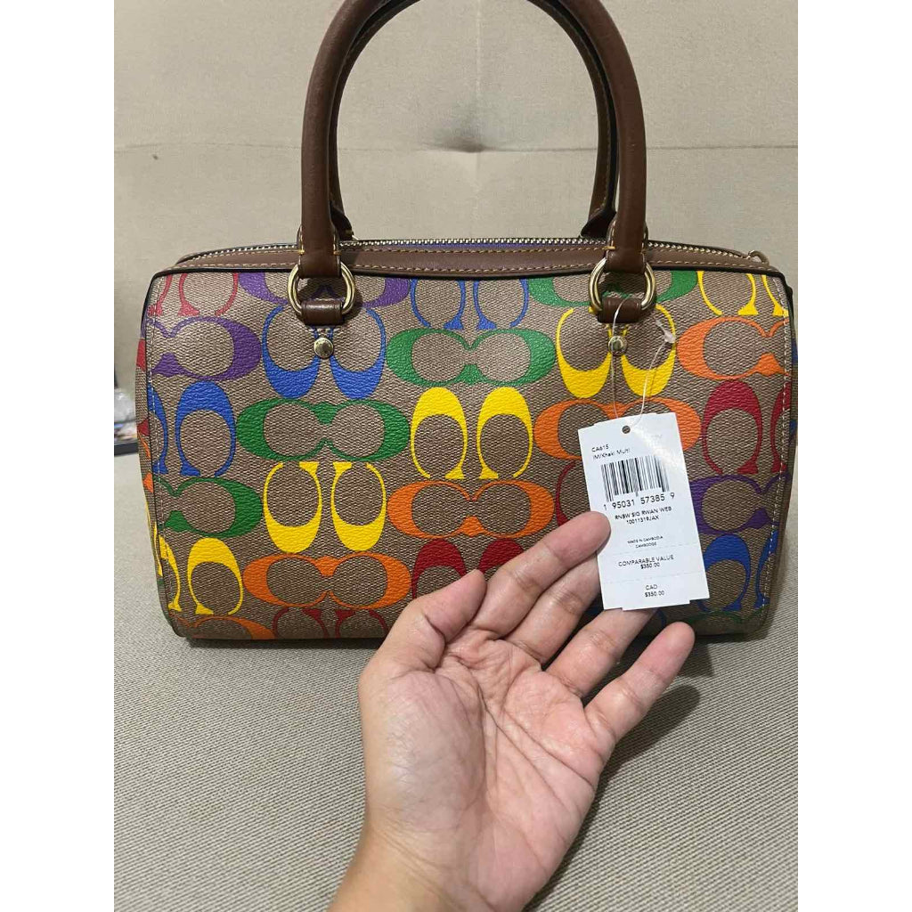 ORIG & IMPORTED CCH Rowan Medium Satchel Rainbow Bag