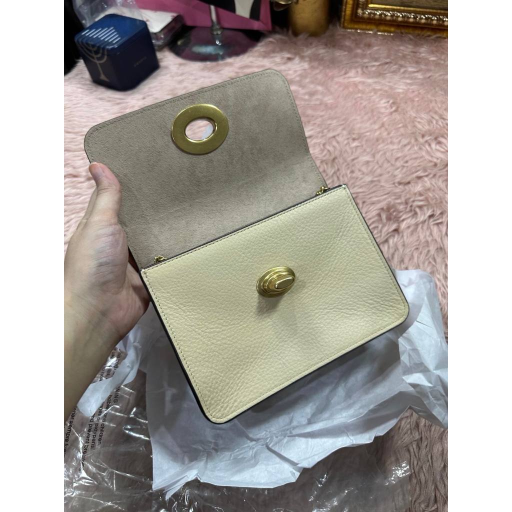ORIG & IMPORTED CCH X Jennifer Lopez Bowery Crossbody Small Beige Bag Chain Strap