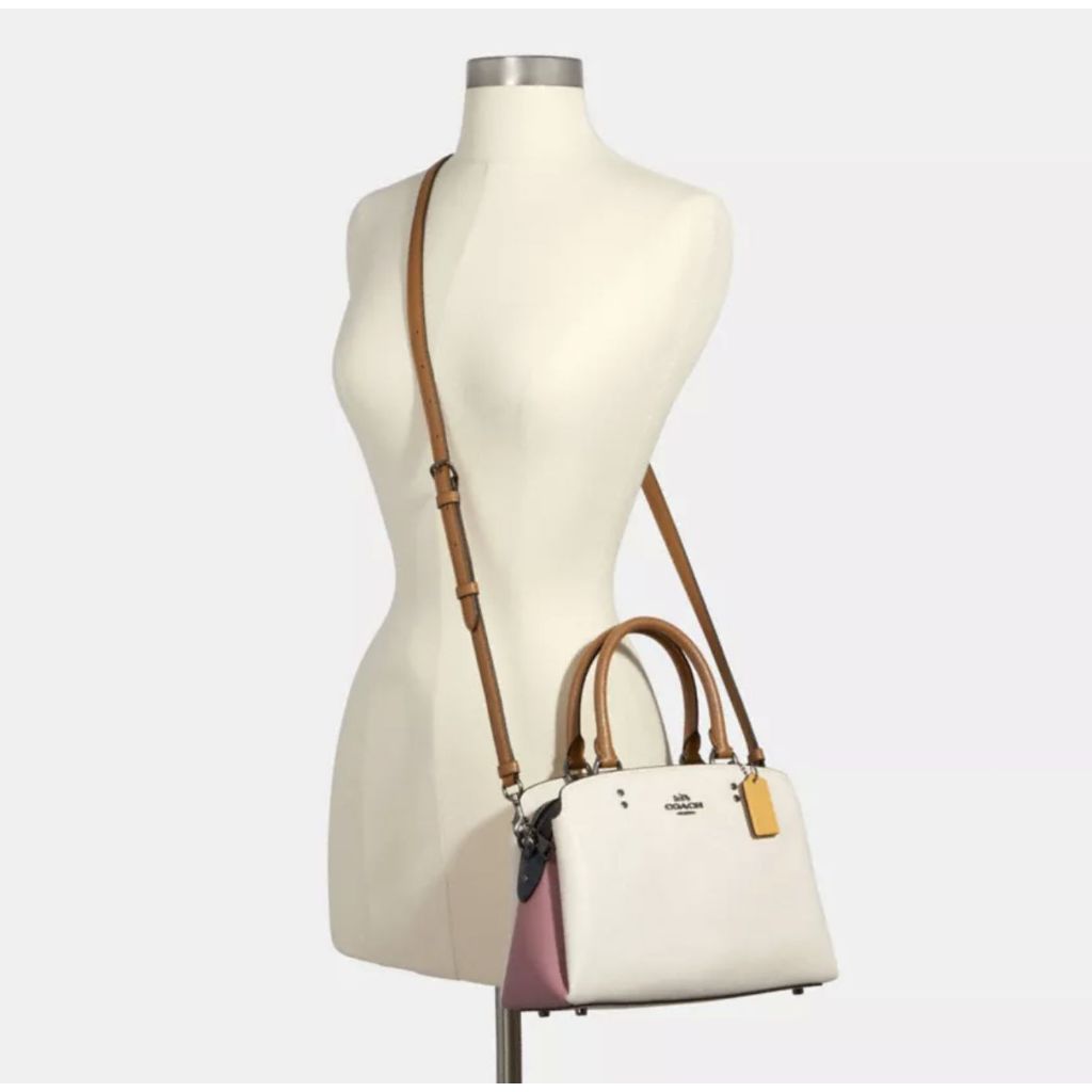 ORIG Preloved CCH Mini Lillie Carryall Medium Colorblock White Satchel Bag