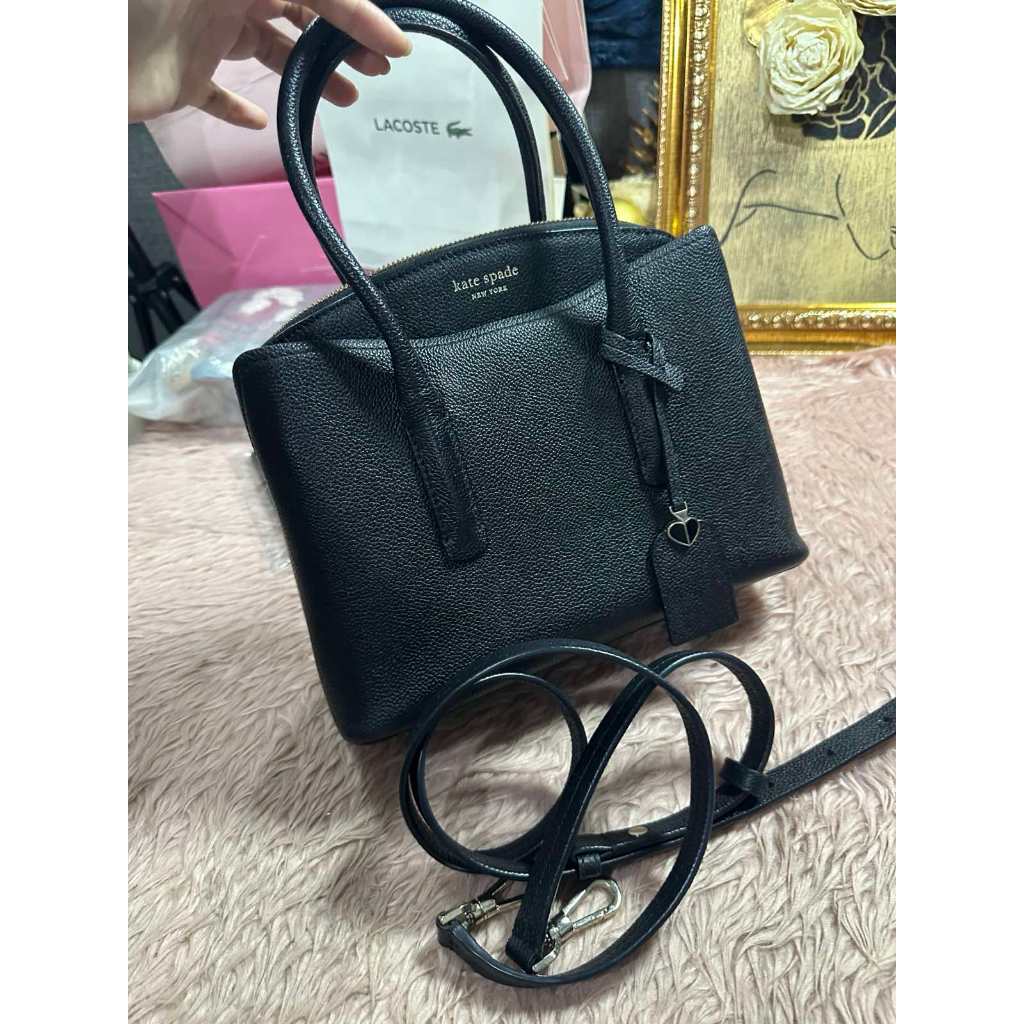 ORIG Preloved KS Margaux Medium Satchel Black Bag