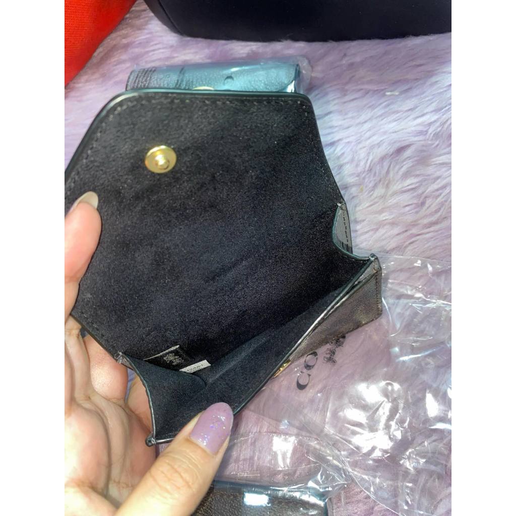 ORIG & IMPORTED CCH Card Case Small Flap Brown/Gray Wallet