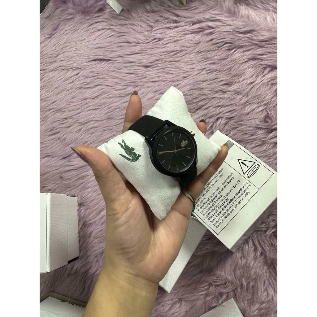 ORIG & IMPORTED Watch Women 36mm Black Gold Tone Logo LC.112.3.29.2929