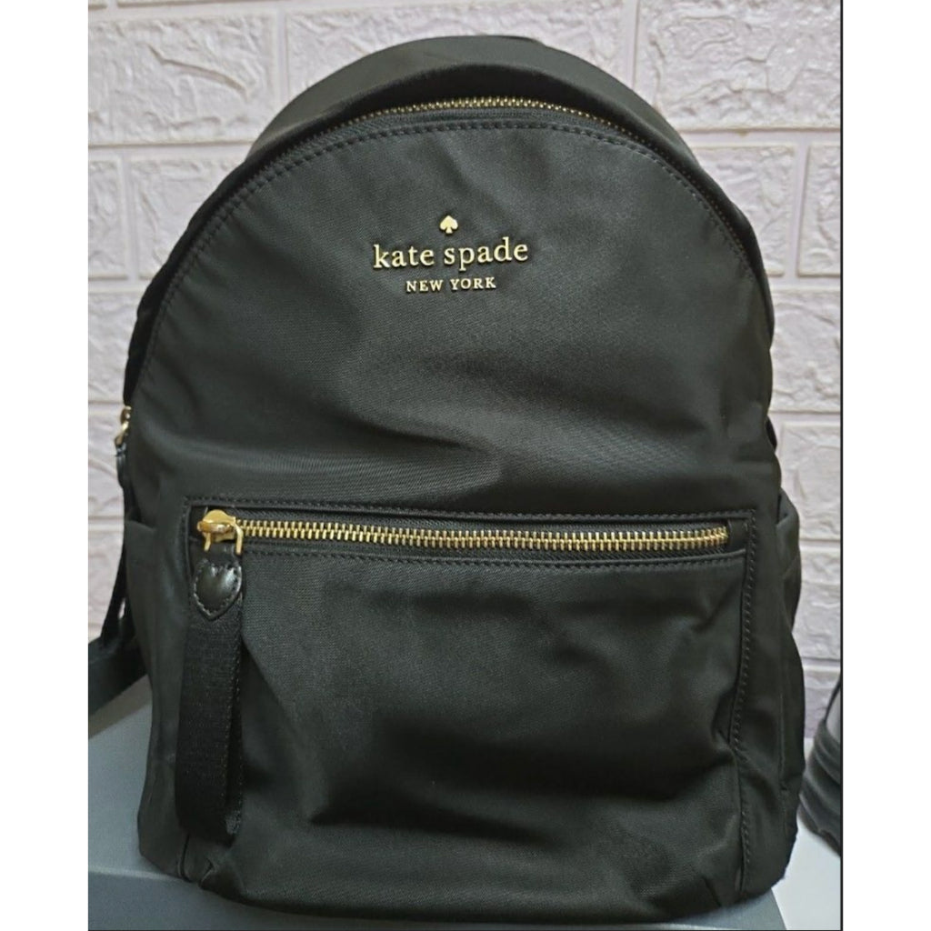 DISCONTINUED NO RESTOCK! ORIG & IMPORTED KS Chelsea Medium Backpack Black Nylon Bag Blue