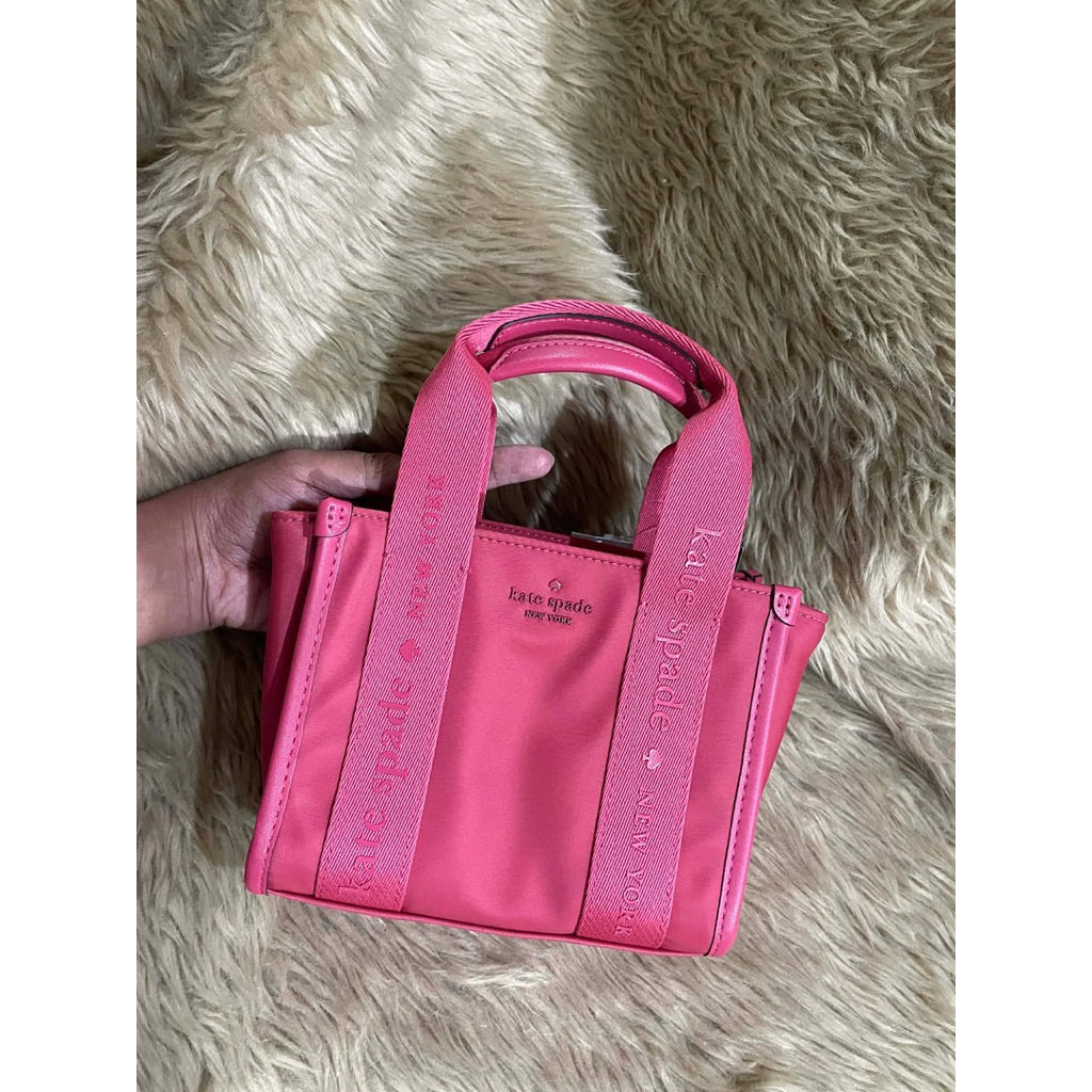 ORIG & IMPORTED KS Kip Nylon Mini Small Large Tote Black Pink Bag