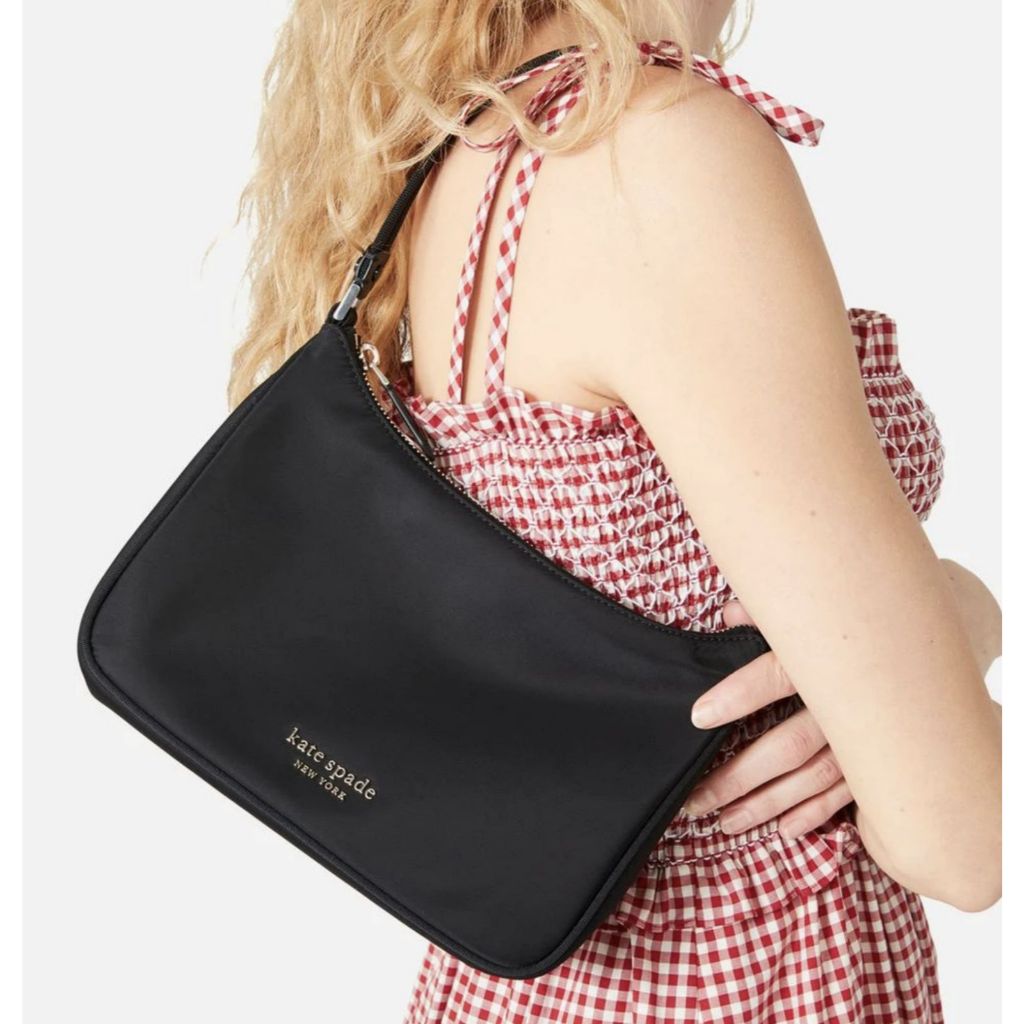 ORIG Preloved Retail KS The Little Better Sam Nylon Small Shoulder Bag Black