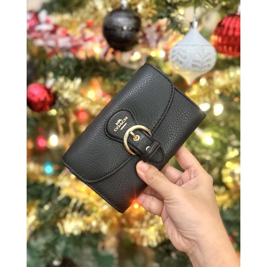 ORIG & IMPORTED CCH Kleo Medium Flap Black Wallet