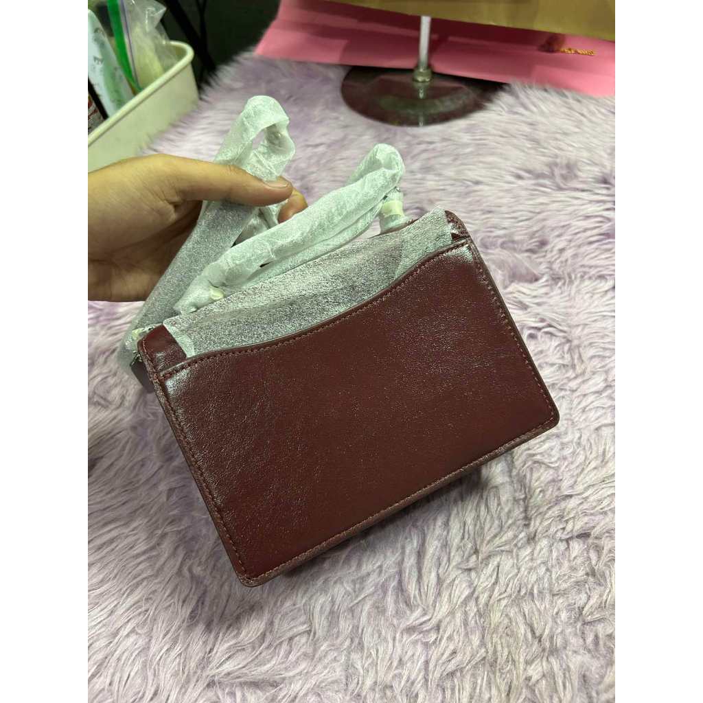 ORIG & IMPORTED CCH Mini Klare Crossbody Bag Dark Wine Maroon