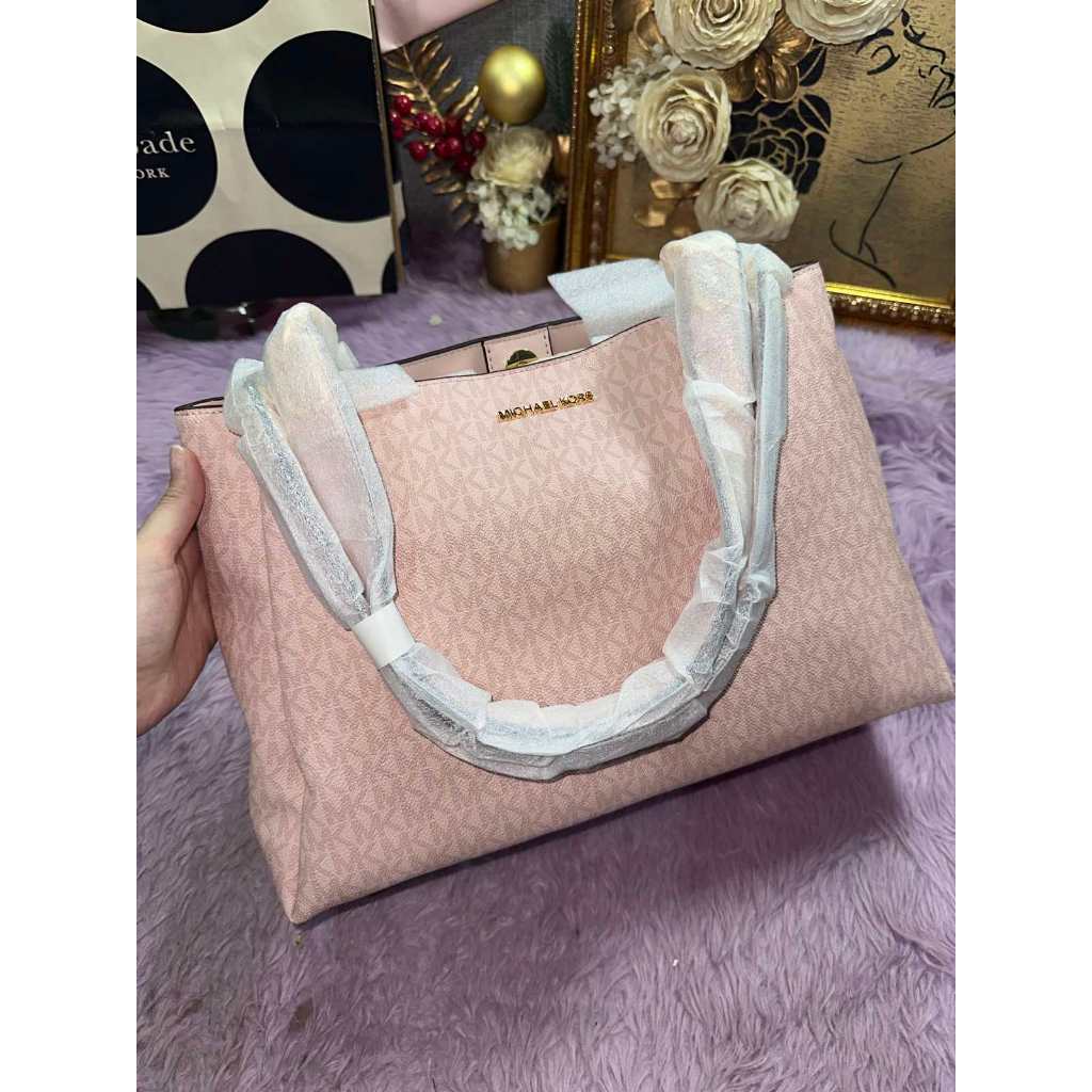 ORIG & IMPORTED MK Trisha Large Shoulder Pink Tote Bag