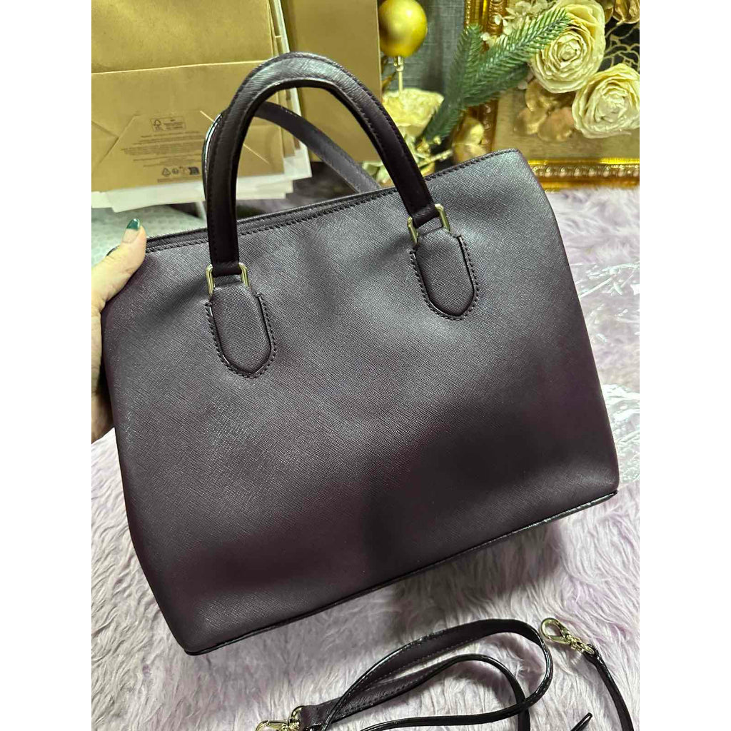 ORIG Preloved Kate Spade KS Evangelie Laurel Way Satchel Maroon Bag