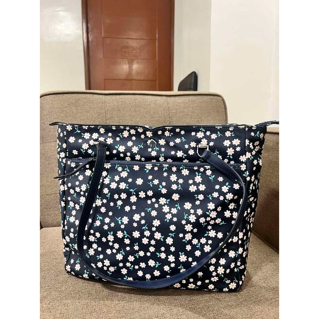 ORIG Preloved KS Jae Floral Large Nylon Tote Baby Bag