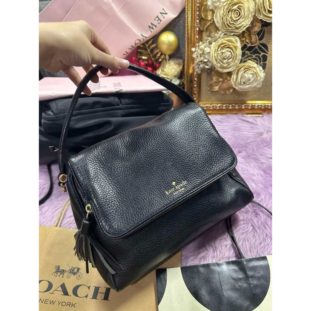 ORIG Preloved KS Chester Street Miri Black Top Handle Bag