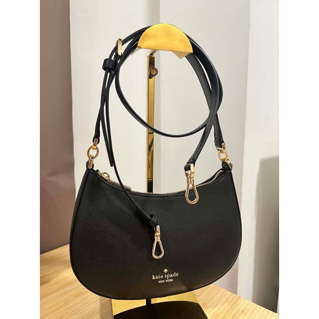 ORIG Preloved KS Paige Convertible Medium Crossbody Black Bag