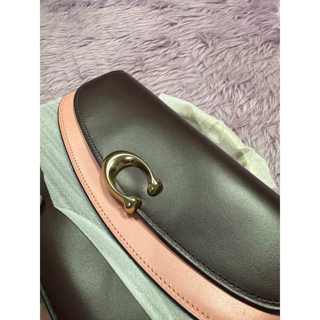 ORIG & IMPORTED CCH Retail RARE Celia Double Flap Crossbody bag Maroon / White