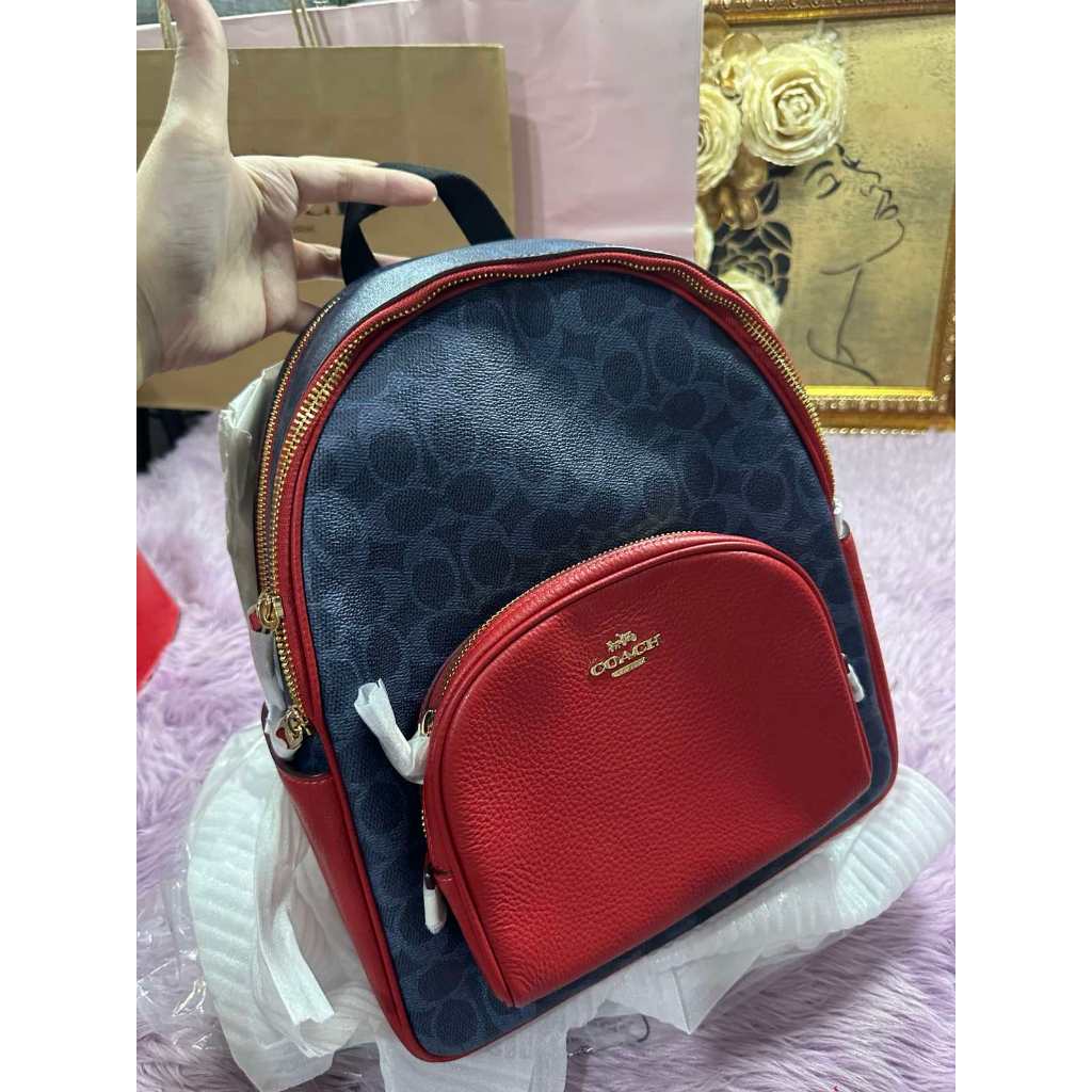 ORIG & IMPORTED CCH Medium Court Backpack In Signature Canvas Blue/Red