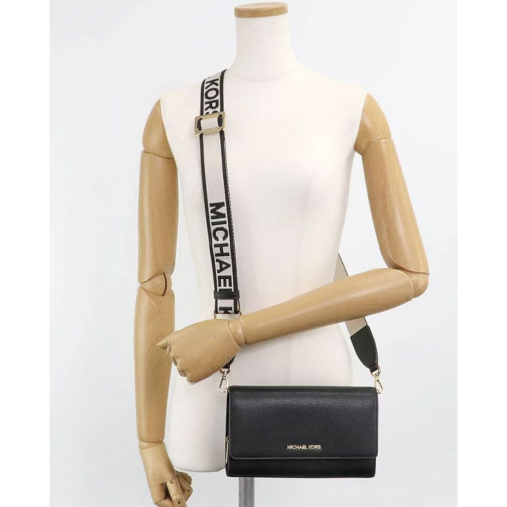 ORIG & IMPORTED MK Jet Set Phone Wallet Small Crossbody Bag Brown/Black/Ombre