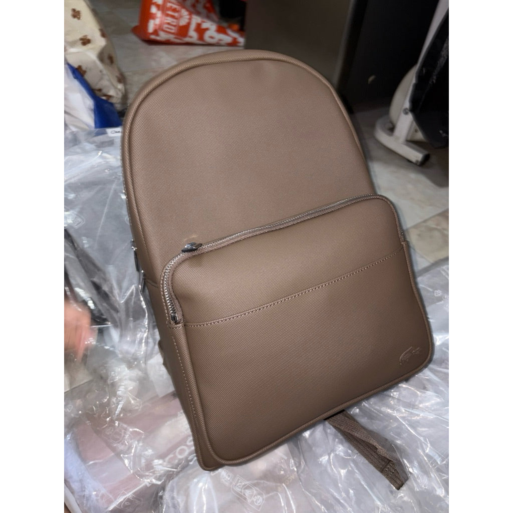 ORIG & IMPORTED LCT Men's Petit Piqué Large Black Brown Backpack Bag