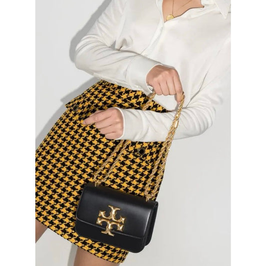 ORIG & IMPORTED Tory TB Eleanor Small Convertible Shoulder Bag BLACK