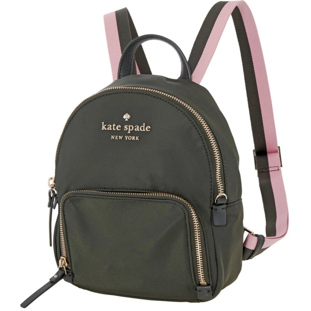 ORIG Preloved KS Green Medium Nylon Backpack Bag