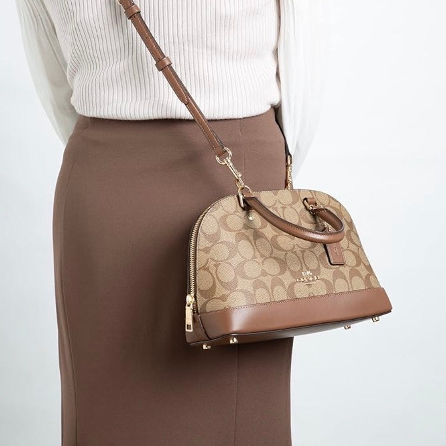 ORIG Preloved CCH Mini Sierra Satchel Bag in Khaki Brown Saddle