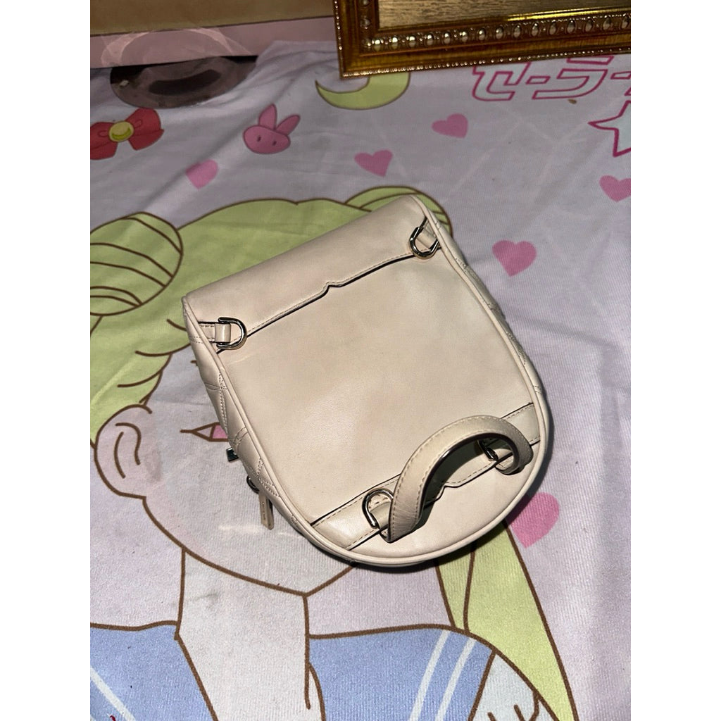ORIG Preloved KS Natalia Mini Convertible White Cream Backpack Bag