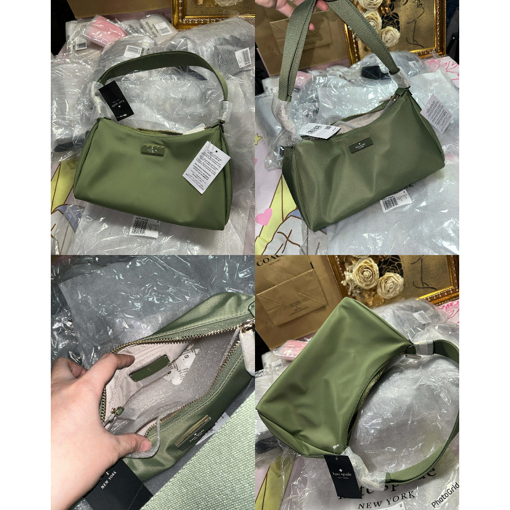 ORIG & IMPORTED KS Carter Small Nylon Shoulder Black/Brown/Pink/taupe/Green/Purple Bag