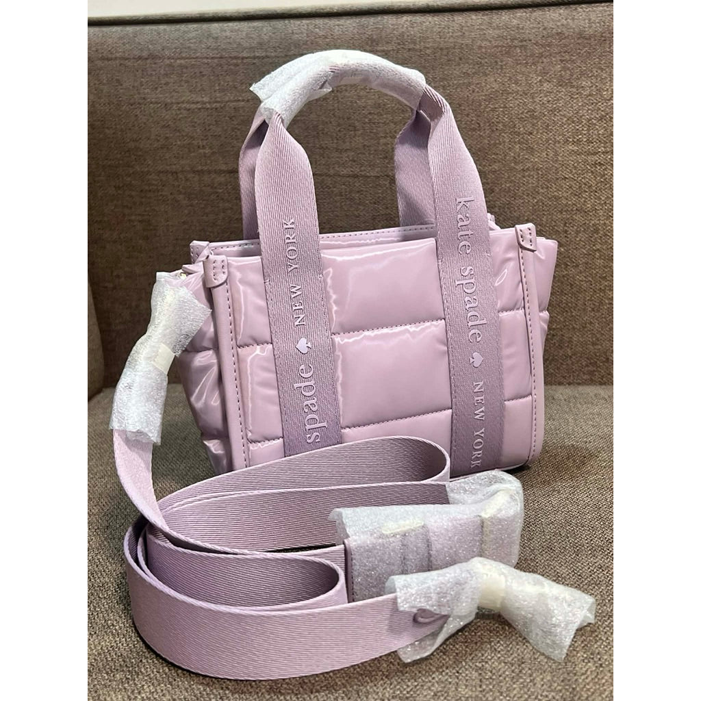 ORIG & IMPORTED KS Kip Puffy Mini Tote Bag Lavender Smoke Purple