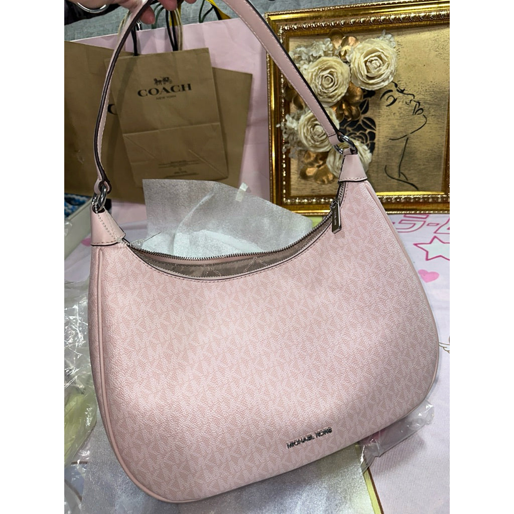 ORIG & IMPORTED MK Cora Large Logo Shoulder Pink Hobo Bag