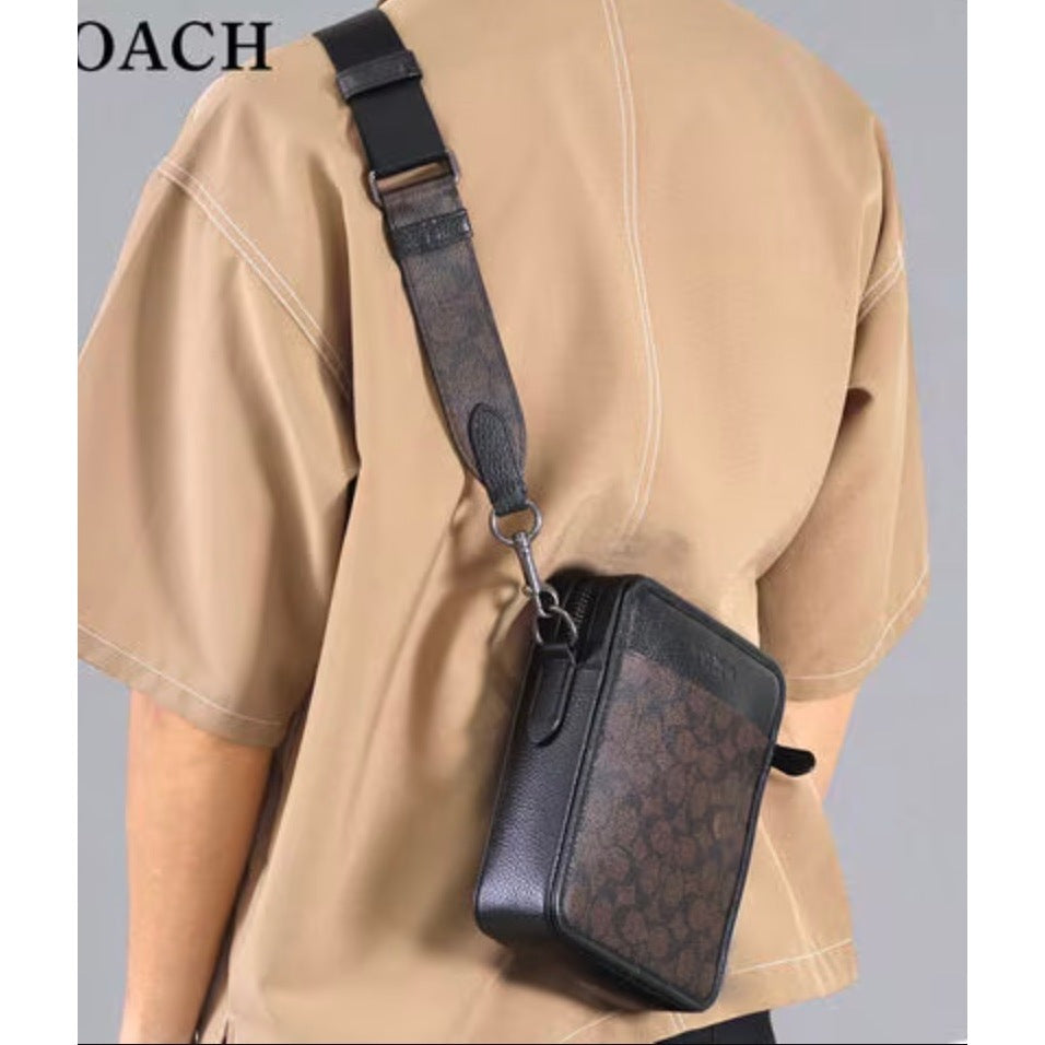 ORIG & IMPORTED CCH Sullivan Crossbody Men Brown Bag In Signature Canvas